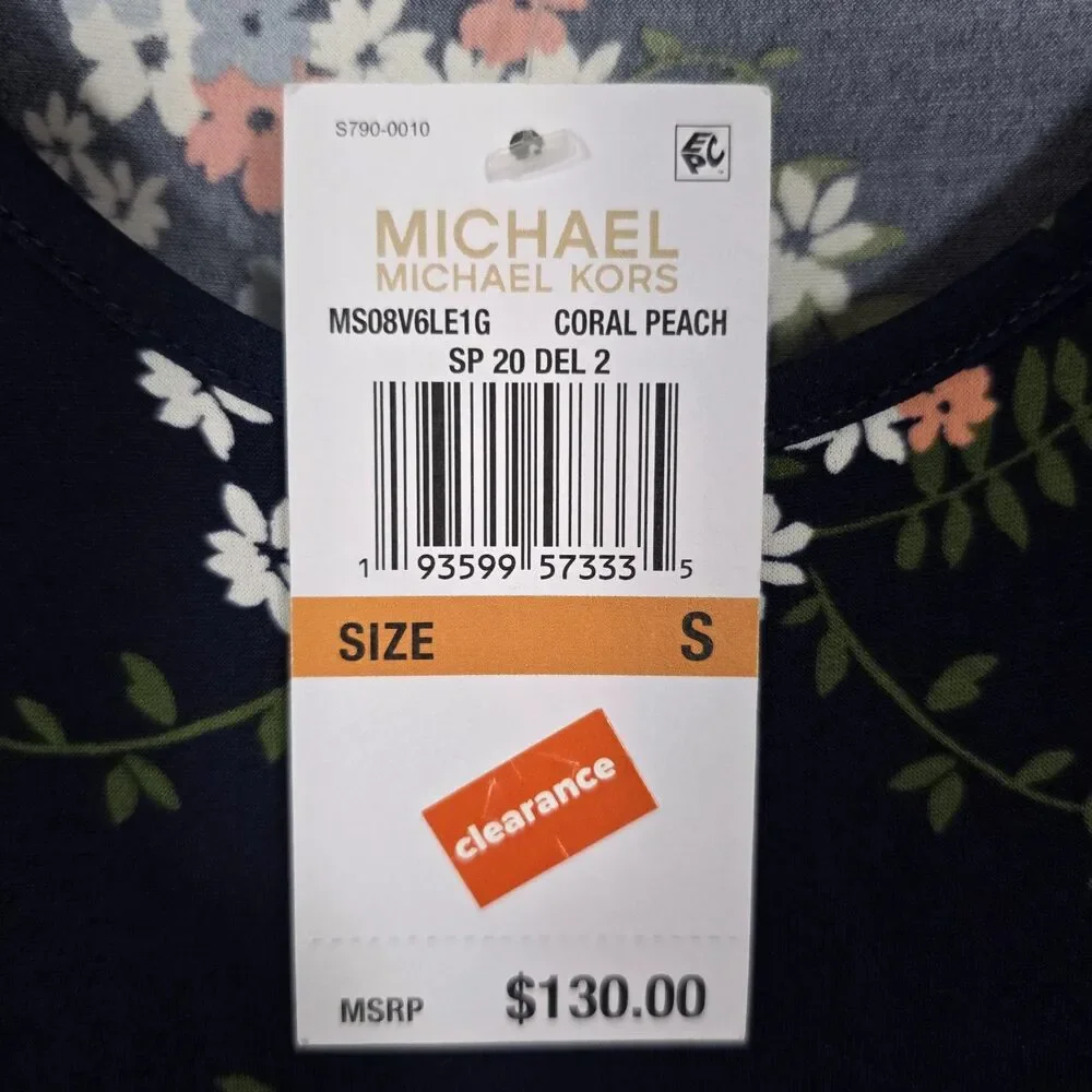 Michael Michael Kors Floral-Print Slip Dress, Size Medium - Picture 3 of 10